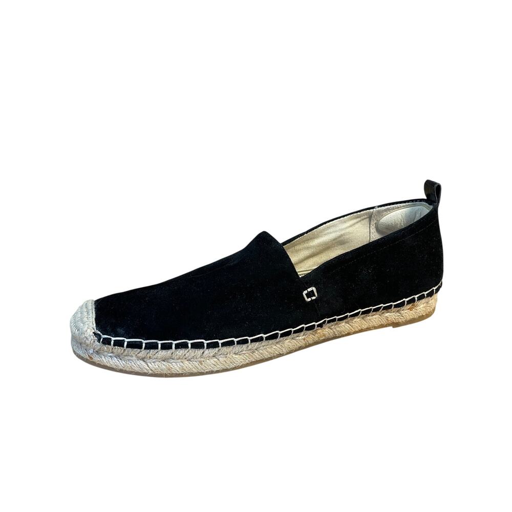 Sam Edelman Khloe Women's Black Suede Leather Slip On Espadrilles Loafer Size 9